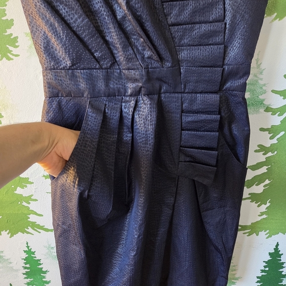 BCBGeneration Navy Strapless Mini Pocket Dress - Picture 4 of 10